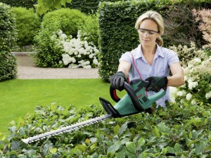 Elektrische Heckenschere das A und O für die Hecke